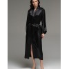 Длинный шёлковый халат Mia-Amore LILIROSE 4599 черный, Цвет: черный, Размеры: L/XL, изображение 3