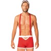 Новогодний ролевой костюм Obsessive MR CLAUS, Цвет: красный, Размеры: L/XL