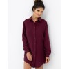 Рубашка-халат из муслина Sensis IVORY, Цвет: бордовый, Размеры: S/M, изображение 2