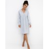 Ночная сорочка из хлопка Sensis LUCILLE, Цвет: голубой, Размеры: S, изображение 2