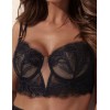 Бюстье с мягкими чашками Kinga BIRD 1229-SC, Цвет: черный, Размеры: 70C