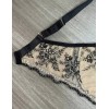 Бюстгальтер с мягкой чашкой Kinga GYPSY FLOWER 1162-SC бежевый с черным, Цвет: бежевый+черный, Размеры: 65F, изображение 7