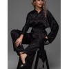 Пижама из жаккардового атласа Mia-Amore LEONA 2236 чёрный, Цвет: черный, Размеры: 2XL