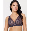 Кружевной бюстгальтер Subtille AMINA bralette soft blueberry, Цвет: черничный, Размеры: 70C, изображение 3