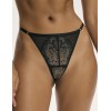 Кружевные трусики стринги Esotiq CROWN 43749 черный, Цвет: черный, Размеры: S