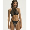 Кружевные трусики стринги Esotiq CROWN 43749 черный, Цвет: черный, Размеры: S, изображение 4