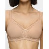Бюстгальтер без косточек Triumph MODERN LACE+COTTON N бежевый, Цвет: бежевый, Размеры: 80D