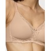 Бюстгальтер без косточек Triumph MODERN LACE+COTTON N бежевый, Цвет: бежевый, Размеры: 80D, изображение 3