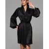 Халат из жаккардового шёлка Mia-Amore ANORA 4803 черный, Цвет: черный, Размеры: 2XL/3XL, изображение 3