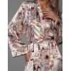 Длинный шёлковый халат Mia-Amore LAUREL 4789, Цвет: мультицвет, Размеры: 4XL/5XL, изображение 3