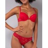 Комплект Sielei пуш-ап+бразилиана DELICE 78547B rosso, Цвет: rosso (красный), Размеры: 80B