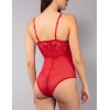Прозрачное боди с кружевом Sielei DELICE 7859B rosso, Цвет: rosso (красный), Размеры: 90B, изображение 2