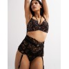 Высокий кружевной пояс Alles THE ICON garter belt черный, Цвет: черный, Размеры: XL, изображение 7