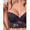 Комплект Lormar EVENING бюстье+бразилиана Eve53930 nero, Цвет: nero (черный), Размеры: 70B, изображение 5