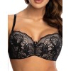 Бюстгальтер балконет Orhideja 587-437 черный/пион, Цвет: черный/пион, Размеры: 90B