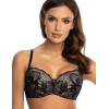 Бюстгальтер балконет Orhideja 587-437 черный/пион, Цвет: черный/пион, Размеры: 90B, изображение 3