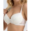 Бюстгальтер балконет пуш-ап Elli 8040 молоко, Цвет: молоко, Размеры: 85B, изображение 4