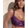 Кружевной бюстгальтер с подкроем Kinga MARIE 1238-SC ametyst, Цвет: сливовый, Размеры: 70B, изображение 3