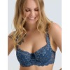 Кружевной бюстгальтер на поролоне Lina A 6086 топаз, Цвет: топаз, Размеры: 70D, изображение 5