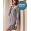 Трикотажный халат на молнии Lormar MOHAIR 673904LU laguna, Цвет: laguna (бирюзовый), Размеры: S/M