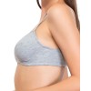 Бюстгальтер мягкий хлопковый без косточек Sielei NATURAL COTTON 1440 grigio melange, Цвет: grigio melange, Размеры: 75C, изображение 3