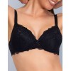 Кружевной бюстгальтер пуш-ап без каркасов Sielei WONDER LACE 2446 nero, Цвет: nero (черный), Размеры: 75B