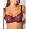 Кружевной бюстгальтер Fluide BORDEUAX 7052 бургундия, Цвет: бургундия, Размеры: 70C