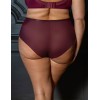 Трусы высокие Kris Line MERLOT briefs high waist, Цвет: бордо, Размеры: 2XL, изображение 2