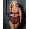 Трусы высокие Kris Line MERLOT briefs high waist, Цвет: бордо, Размеры: 2XL, изображение 4
