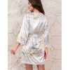 Халат шелковый Mia-Amore LILIANNA 5993, Цвет: молочный, Размеры: 2XL/3XL, изображение 3