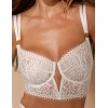 Кружевной бюстгальтер-бюстье Kinga NOIR VANILLE 1271-SC, Цвет: ваниль, Размеры: 75F