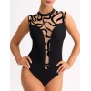 Боди Bella Misteria BLACK AGATE body, Цвет: черный+телесный, Размеры: L