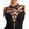 Боди Bella Misteria BLACK AGATE body, Цвет: черный+телесный, Размеры: L, изображение 5