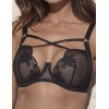Мягкий бюстгальтер со стрэпами Kinga CABO 1218-SC, Цвет: черный, Размеры: 65E