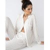 Полосатая пижама из вискозы Sensis AMANI, Цвет: белый, Размеры: M