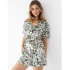 Вискозная пижама с шортами Sensis KAYLEE, Цвет: зелёный, Размеры: M, изображение 3
