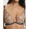 Бюстгальтер бралетт пуш-ап Esotiq NUGAT 43470 бежевый+серый, Цвет: бежевый+серый, Размеры: 65C