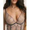 Боди с пуш-ап вкладышами Esotiq NUGAT 43497 бежевый+серый, Цвет: бежевый+серый, Размеры: S, изображение 4