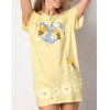 Удлиненная футболка с принтом Sielei DAISY DA42, Цвет: indaco/giallo (индиго/желтый), Размеры: M, изображение 3