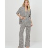 Пижама женская с брюками Aruelle VESPER, Цвет: чёрный/песочный, Размеры: XS, изображение 2