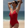 Слитный купальник с драпировкой Jantzen JZ26009M красный, Цвет: красный, Размеры: XL