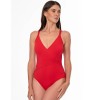 Слитный купальник с драпировкой Jantzen JZ26009M красный, Цвет: красный, Размеры: XL, изображение 4