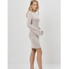Короткое платье с длинными рукавами Aruelle GIADA, Цвет: светло-бежевый, Размеры: S, изображение 4