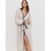 Женский халат из вискозы Aruelle HORIZON, Цвет: светло-бежевый, Размеры: XS, изображение 3