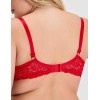 Кружевной бюстгальтер на поролоне Lina A 6086 красный, Цвет: красный, Размеры: 90B, изображение 2