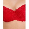Кружевной бюстгальтер на поролоне Lina A 6086 красный, Цвет: красный, Размеры: 90B, изображение 5