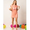 Сорочка-мини Sielei FASHION SUMMER BE41 pesca, Цвет: pesca (персик), Размеры: XL, изображение 4