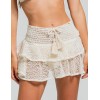 Короткая пляжная юбка Cosita Linda CLC26120 ETHEREAL NATURE, Цвет: молочный, Размеры: M