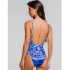 Слитный купальник с вырезом на шнуровке Cosita Linda CLM26077 MEXICAN BLAZE, Цвет: синий, Размеры: M, изображение 4