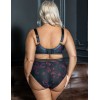 Трусы высокие Kris Line BLOSSOM briefs high waist, Цвет: черный+сиреневый, Размеры: XL, изображение 6